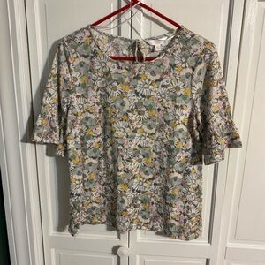 LC Lauren Conrad Multicolor Floral Blouse